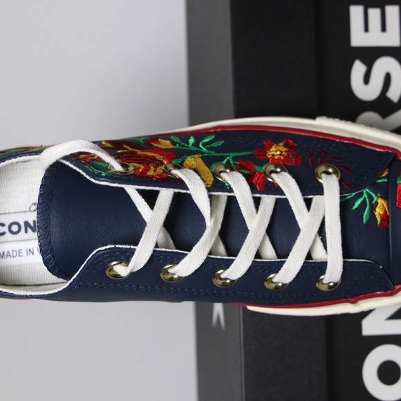 Converse Chuck 70 Navy Leather All Star Low Tops - Picture 7 of 7